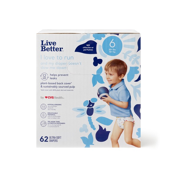 Live Better by CVS Health Diapers, Size 6