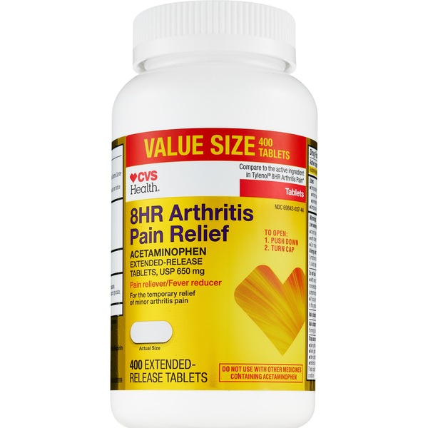 CVS Health 8HR Arthritis Pain Relief Acetaminophen 650 MG Caplets