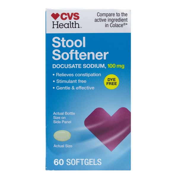 CVS Health Stool Softener Dye-Free Softgels