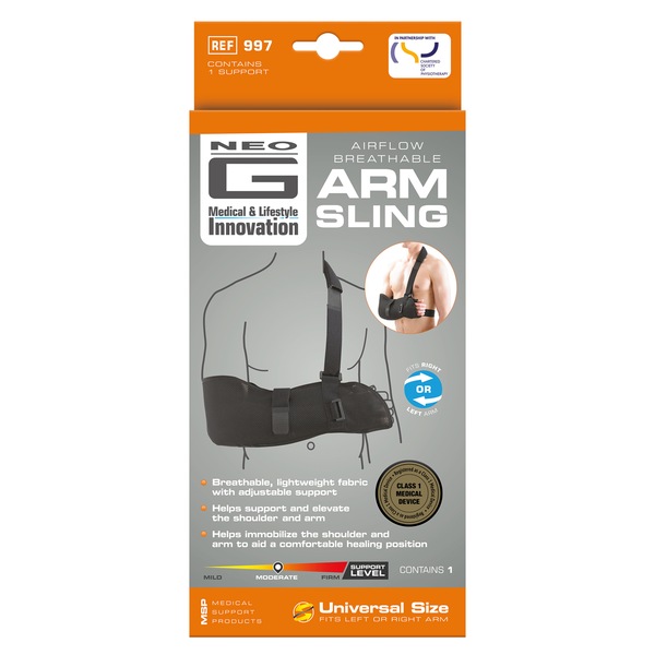 Neo G Airflow Breathable Arm Sling, Adjustable Size