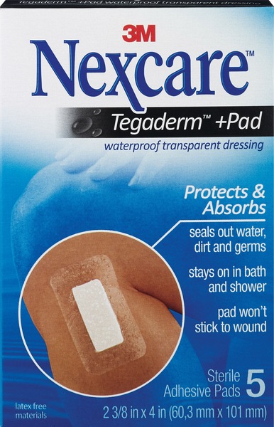 Nexcare Tegaderm +Pad Sterile Adhesive Pads