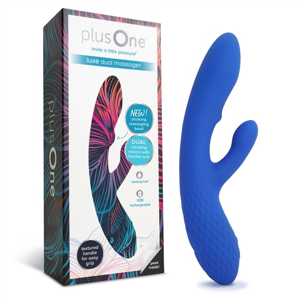 plusOne Luxe Dual Vibrating Massager