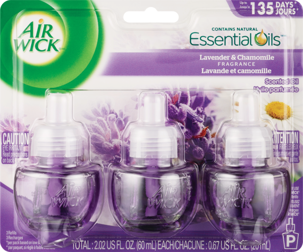 Air Wick Long Lasting Fragrance Refills, Lavender, 3CT
