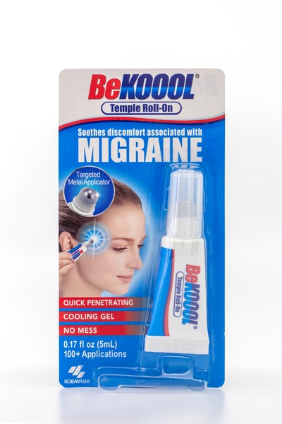 BeKOOOL Migraine Temple Roll-On, 0.17 fl oz