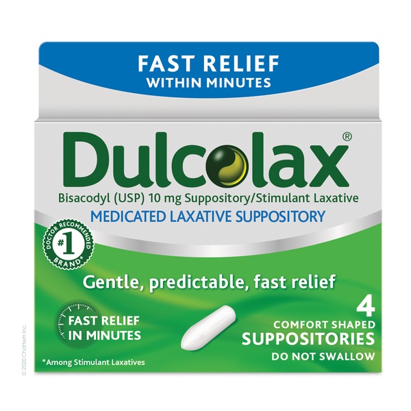 Dulcolax Medicated Stimulant Laxative Suppositories