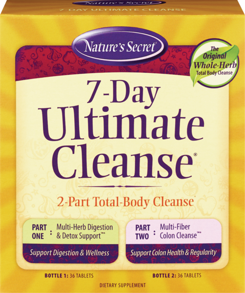 Nature's Secret 7-Day Ultimate Cleanse Tablets, 36 CT