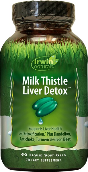 Irwin Naturals Milk Thistle Liver Detox plus BioPerine Softgels, 60CT