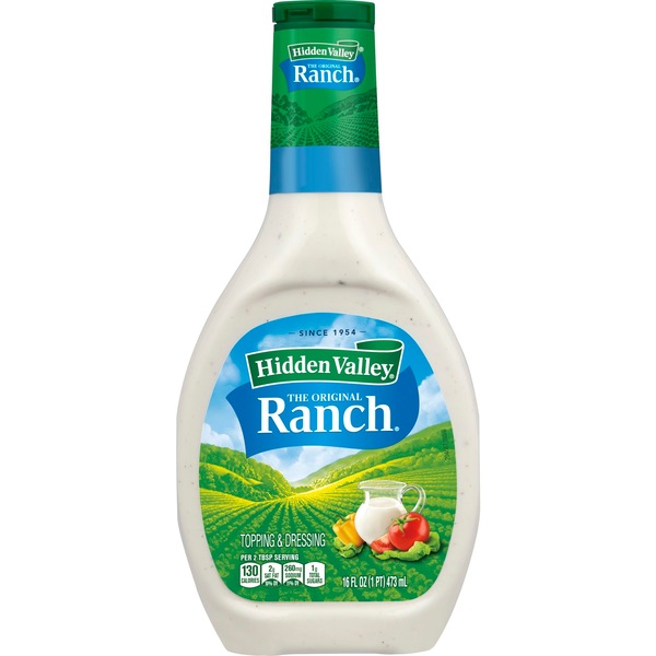 Hidden Valley Original Ranch Salad Dressing & Topping, Gluten Free, 16 oz