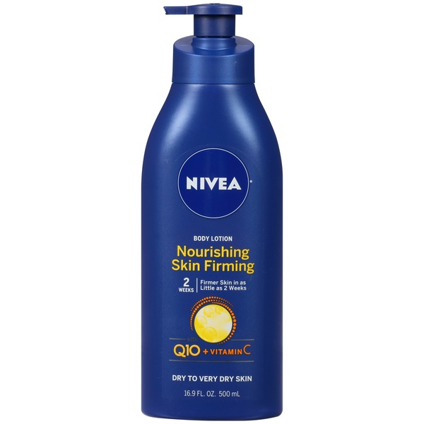 NIVEA Nourishing Skin Firming Body Lotion w/ Q10 and Vitamin C, 16.9 OZ