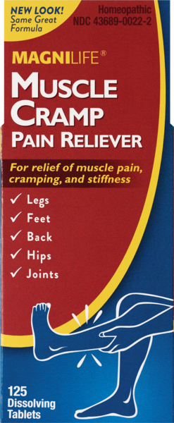 Magnilife Muscle Cramp Pain Reliever Dissolving Tablets, 125 CT