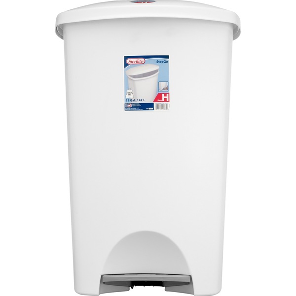 Sterilite StepOn Garbage Can, 11 Gallons