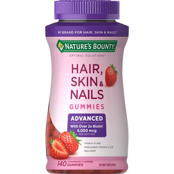 Nature's Bounty Advanced Hair Skin & Nails Gummies, 140 CT