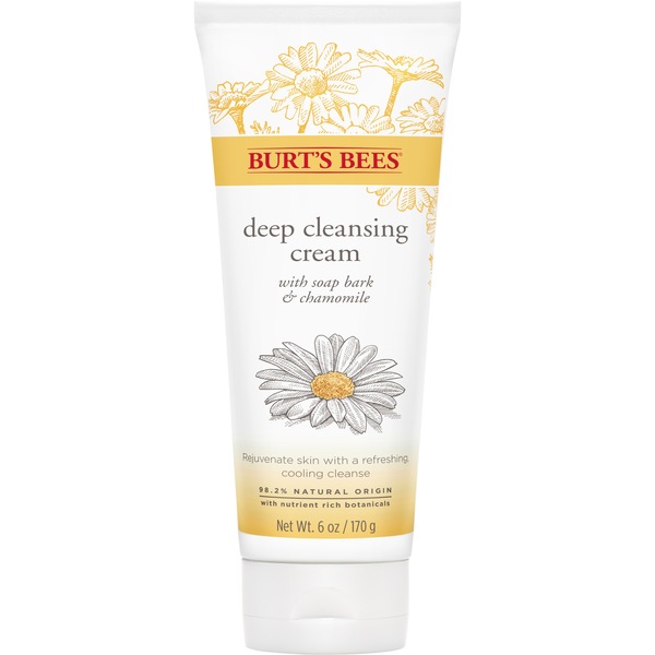 Burt's Bees Soap Bark and Chamomile Deep Cleansing Cream, 6 OZ