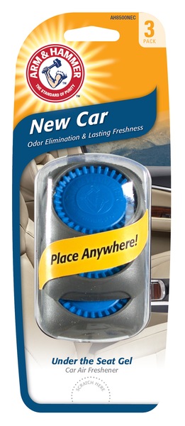 Arm & Hammer Under the Seat Gel Air Freshener, 3 Pack