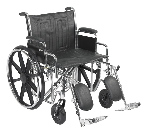 McKesson Bariatric Wheelchair 22 Inch Seat Width 450 lbs. Weight Capacity