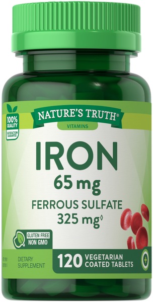 Nature's Truth Ferrous Sulfate Iron 65 mg