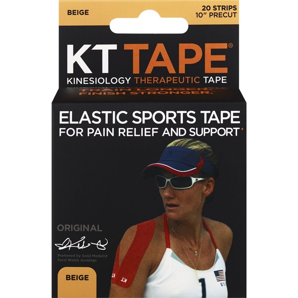 KT Tape Original Elastic Sports Tape Strips, 20 CT