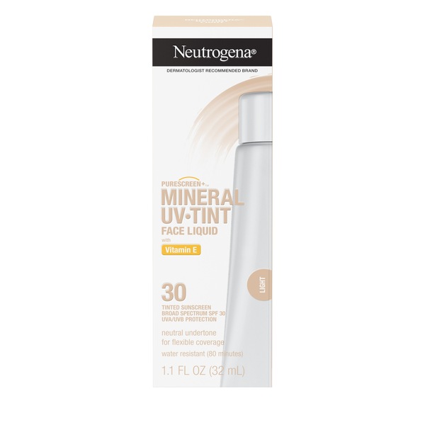 Neutrogena Purescreen+ Tinted Mineral Sunscreen, SPF 30, 1.1 oz