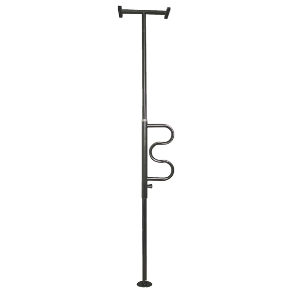 Stander Security Pole and Curve Grab Bar