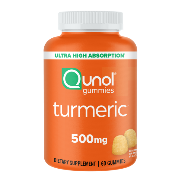 Qunol Turmeric Gummies, Creamy Orange, 60 CT