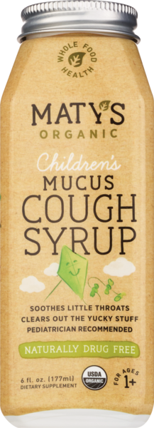 Maty's Organic Children's Mucus Cough Syrup, 6 OZ